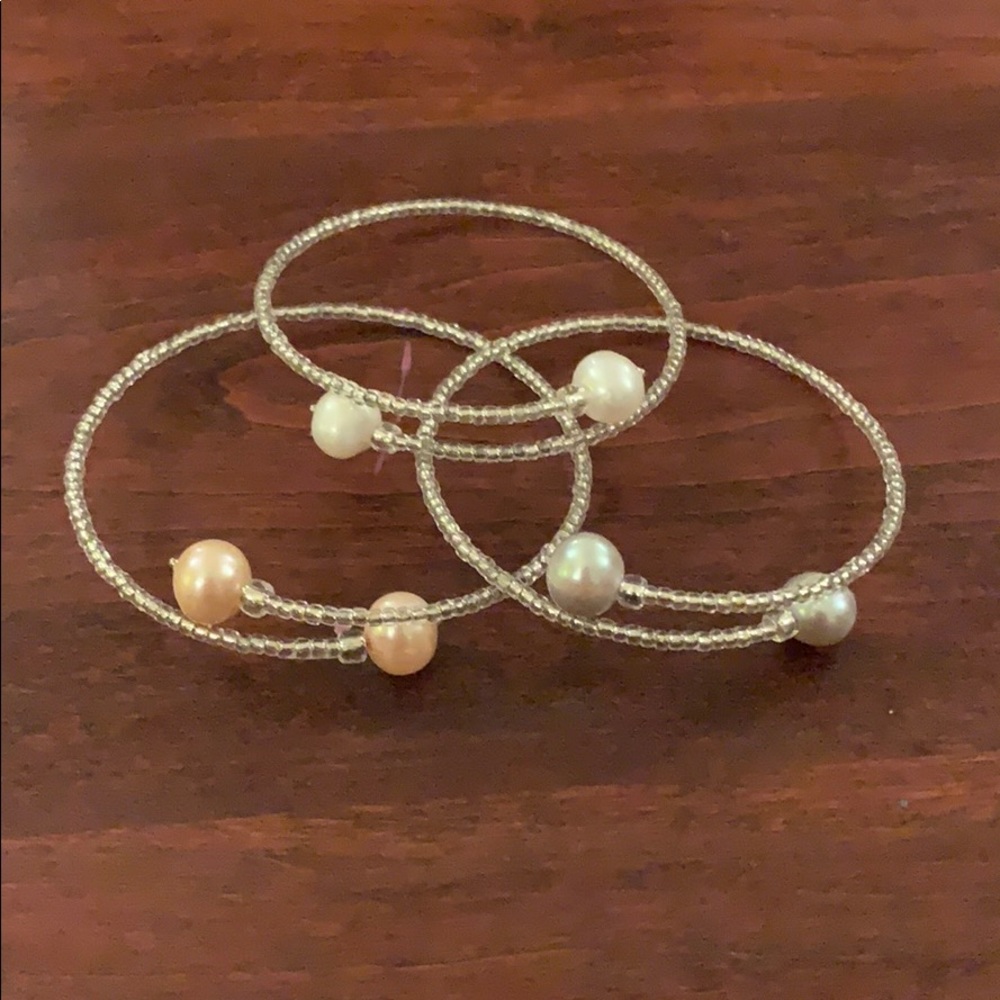 Pearl Bracelet Trio